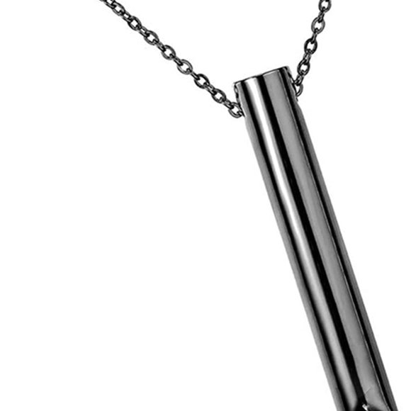 Black‎ Anti Anxiety Breathing Necklace Meditation Tool Stress Relief, Relaxing - Picture 9 of 9